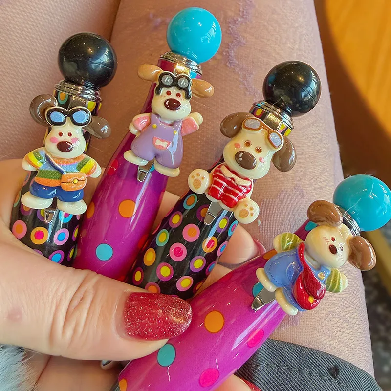 Wallace & Gromit Gromit 3D Figure Topper Ballpoint Pen – Officially Licensed Cute Cartoon Dog Chubby Pen, Kawaii Stationery Gift for Students & Dog Lovers, Black Ink